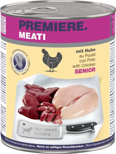 Premiere Meati Hrană umedă pentru câini senior, cu pui 800 g