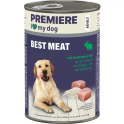   Premiere Best Meat Hrană umedă pentru câini adulți, cu iepure 400 g
