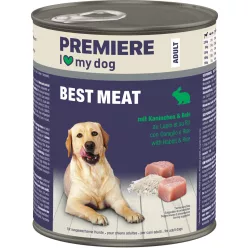   Premiere Best Meat Hrană umedă pentru câini adulți, cu iepure 800 g