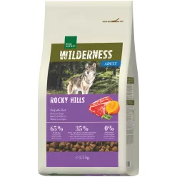   Real Nature Wilderness Hrană uscată pentru câini adulți, cu vită și capră 2,5 kg