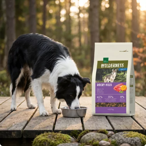 Real Nature Wilderness Hrană uscată pentru câini adulți, cu vită și capră 2,5 kg