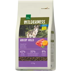   Real Nature Wilderness Hrană uscată pentru câini adulți de talie mică, cu vită și capră 2,5 kg