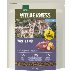   Real Nature Wilderness Hrană uscată pentru câini junior, cu miel 1 kg