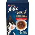 Felix Soup Farm Selection Hrană umedă pentru pisici 6x48 g