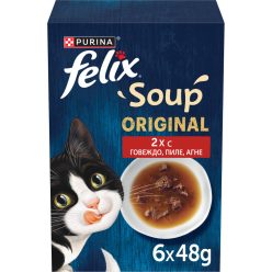Felix Soup Farm Selection Hrană umedă pentru pisici 6x48 g