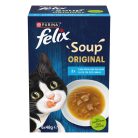 Felix Soup Fish Selection Hrană umedă pentru pisici 6x48 g