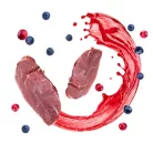 Delickcious Bucățele cu rață și fructe de pădure în sos cremos 80 g