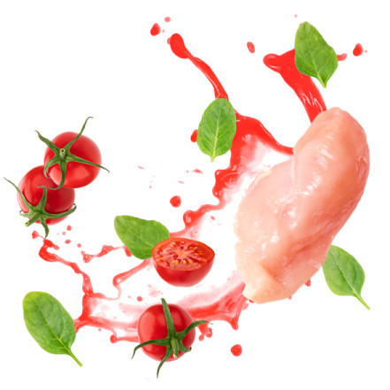 Delickcious Supă de pui cu roșii și aromă de spanac 80 g