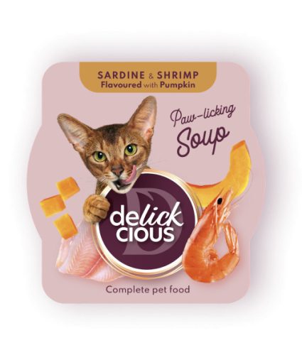 Delickcious Supă de sardine cu creveți și aromă de dovleac 80 g