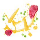 Delickcious Supă de ton cu aromă de porumb și mazăre verde 80 g