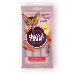 Delickcious Creamy Snack cu pui și ananas 4x15 g