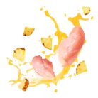 Delickcious Creamy Snack cu pui și ananas 4x15 g