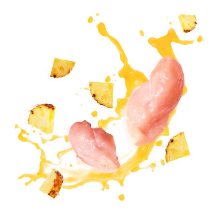 Delickcious Creamy Snack cu pui și ananas 4x15 g