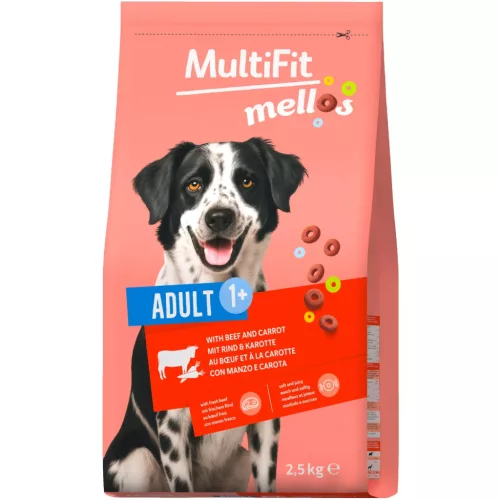MultiFit Mellos Hrană uscată pentru câini adulți cu vită 2,5 kg