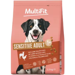   MultiFit Sensitive Hrană uscată pentru câini adulți cu miel și orez 2,5 kg