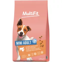   MultiFit Mini Hrană uscată pentru câini adulți cu vită și pui 2,5 kg