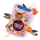 Delickcious Bucățele cu somon și midii în sos 85 g