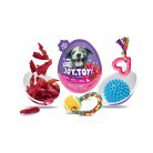 JOY&TOY! Soft Jerky Recompensă pentru câini 2 în 1 felii cu rață și jucărie surpriză 20 g  