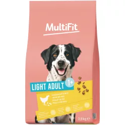   MultiFit Light Hrană uscată pentru câini adulți cu pui și orez 2,5 kg