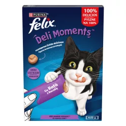   Felix Deli Moments Recompense lichide pentru pisici cu rață 4x10 g