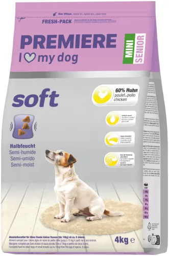 Premiere Soft Hrană uscată pentru câini seniori de talie mică, cu pui 4 kg
