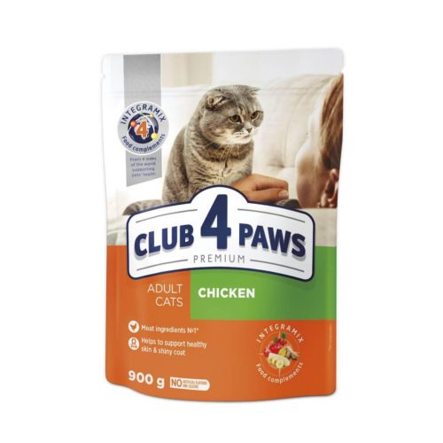 Club 4 Paws Hrană uscată premium pentru pisici, cu pui 900 g