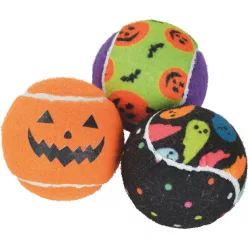   Fit+Fun Halloween Jucărie pentru câini, minge de tenis 6 buc.