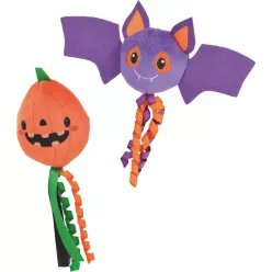   Fit+Fun Halloween Jucărie de pluș pentru pisici, set 2 buc.
