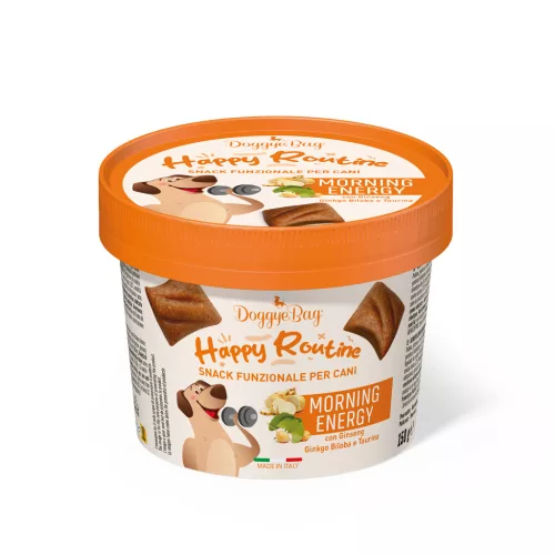 DoggyeBag Happy Routine Recompense pentru câini cu porc si brânză 150 g