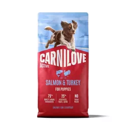   Carnilove Active Hrană uscată pentru câini junior, cu somon și curcan 1,5 kg