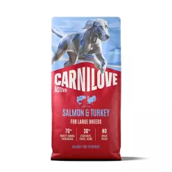   Carnilove Hrană uscată pentru câini adulți de talie mare, cu somon și curcan 12 kg