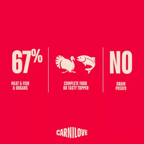 Carnilove Hrană umedă pentru câini junior, cu curcan și somon 400 g