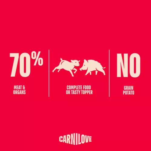 Carnilove Hrană umedă pentru câini adulți, cu miel și mistreț 400 g