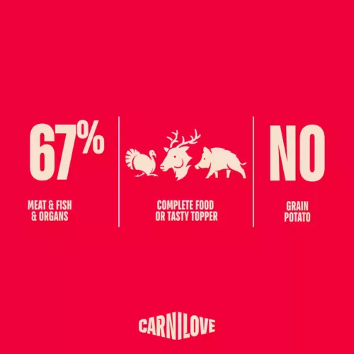 Carnilove Hrană umedă pentru câini adulți, cu curcan, ren și mistreț 400 g