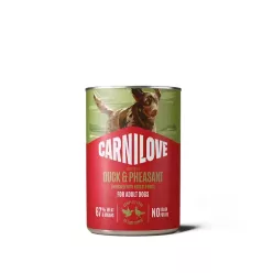   Carnilove Hrană umedă pentru câini adulți, cu rață și fazan 400 g