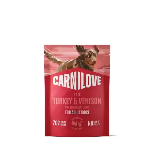 Carnilove Hrană umedă pentru câini adulți, cu curcan și cerb 300 g