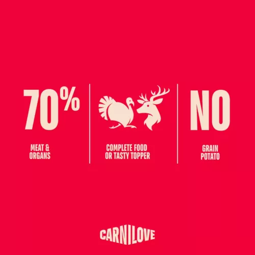 Carnilove Hrană umedă pentru câini adulți, cu curcan și cerb 300 g