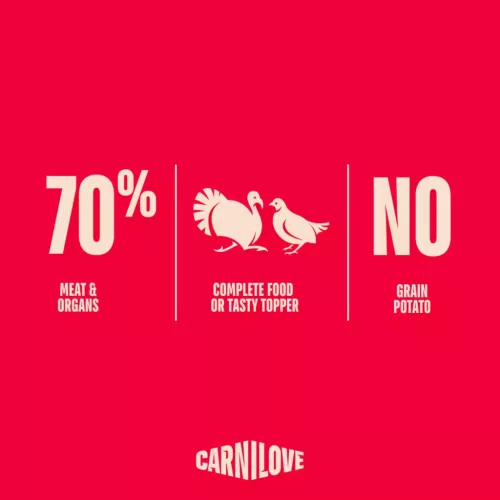 Carnilove Hrană umedă pentru câini adulți, cu curcan și prepeliță 300 g