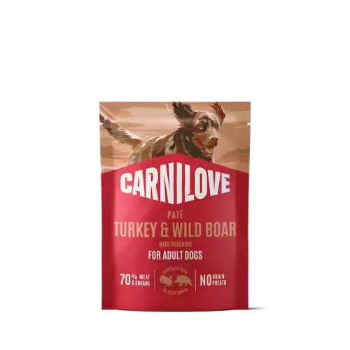 Carnilove Hrană umedă pentru câini adulți, cu curcan și mistreț 300 g