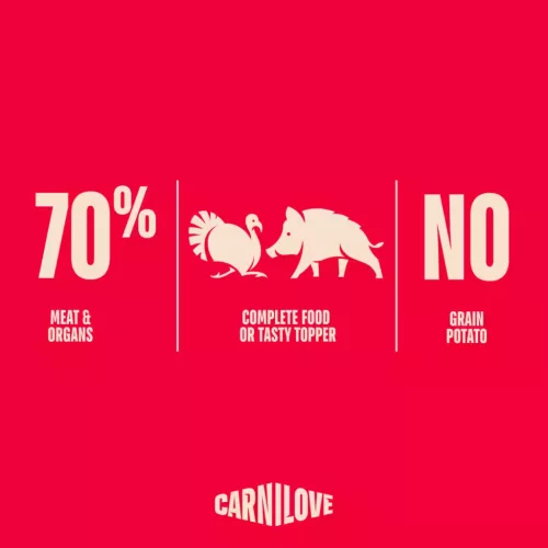Carnilove Hrană umedă pentru câini adulți, cu curcan și mistreț 300 g
