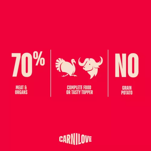 Carnilove Hrană umedă pentru câini adulți, cu curcan și bivol 300 g