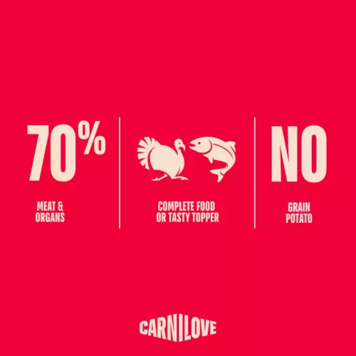 Carnilove Hrană umedă pentru câini junior, cu curcan și somon 300 g