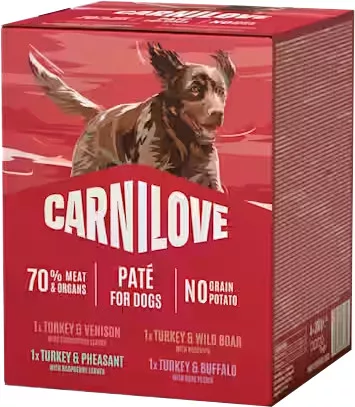 Carnilove Hrană umedă pentru câini adulți, mix carne 4 x 300 g