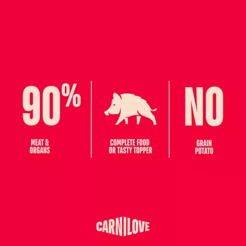 Carnilove Hrană umedă pentru pisici adulte cu mistreț și mușețel în sos 85 g