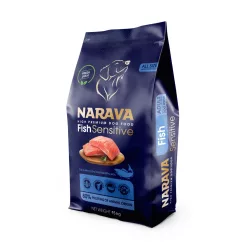   Narava Sensitive Hrană uscată pentru câini adulți cu pește 15 kg