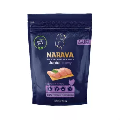 Narava Hrană uscată pentru câini juniori cu curcan 2 kg