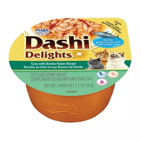 Ciao Dashi Delights Recompensă pentru pisici cu ton și fulgi de bonito 70 g
