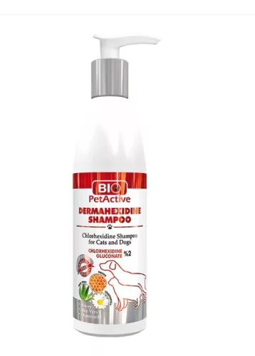 BioPet Active Dermahexidine Șampon antiseptic pentru câini si pisici 250 ml