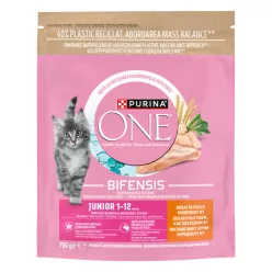   Purina One Hrană uscată pentru pisici junioare cu pui și cereale 750 g
