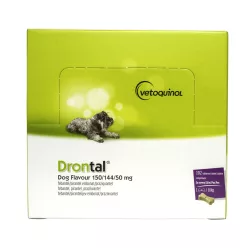   Drontal Dog Flavour Antiparazitar intern pentru câini 102 tablete